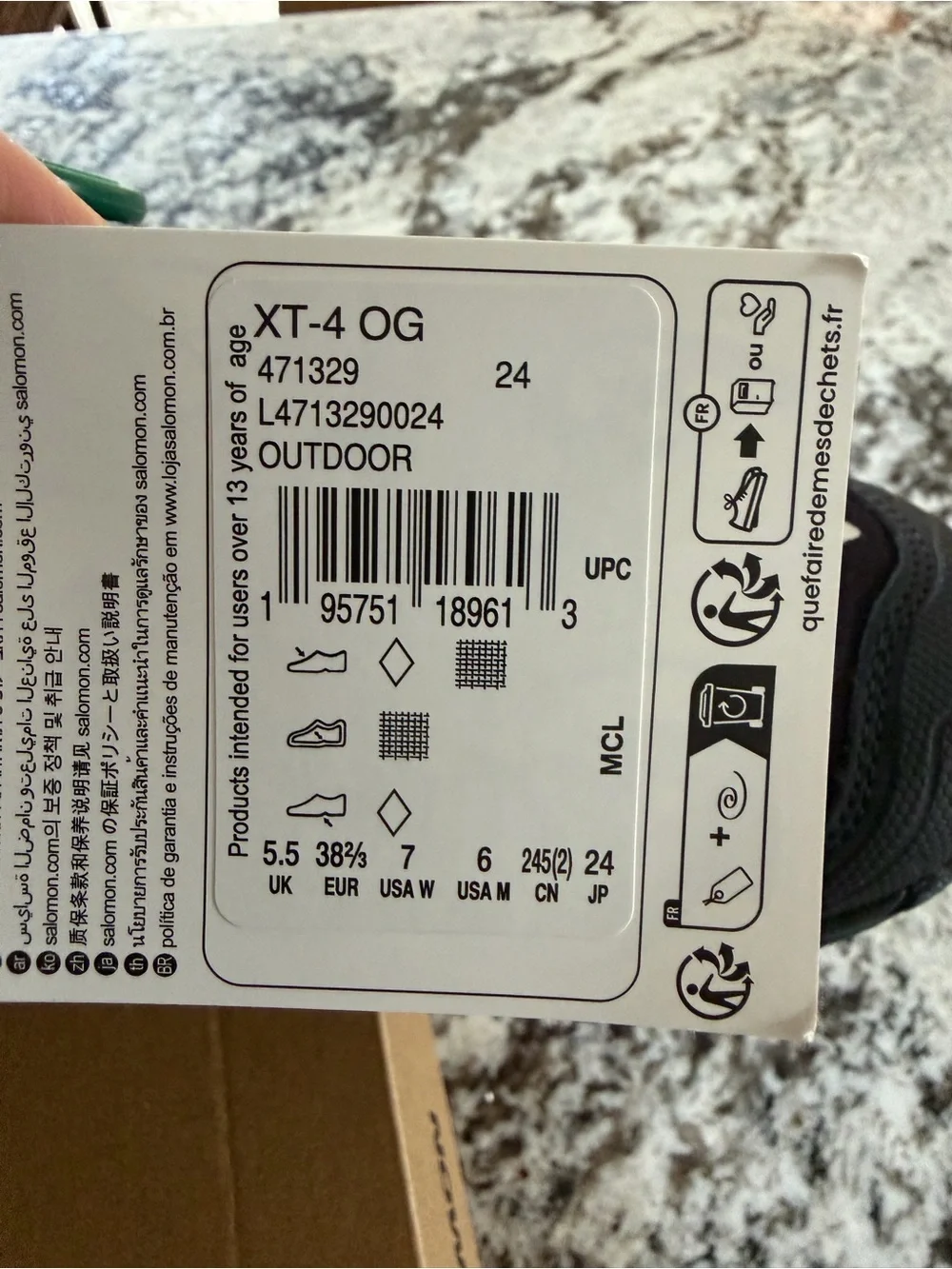 Salomon XT-4 Black Gore.TEX. Stockx authenticated.